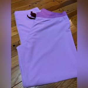 FIGS scrub pants/bottoms in Dusk. Rare color.